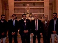 سفير قطر في الأوروغواي يقيم مأدبة على شرف وفد رجال أعمال فلسطينيين