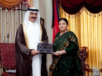  رئيسة جمهورية نيبال تستقبل سفير دولة قطر