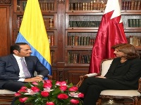 HE Foreign Minister Meets Colombia's Foreign Minister