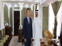 وزير الداخلية الطاجيكي يلتقي سفير قطر