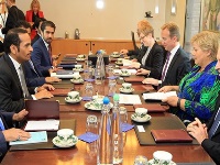 Prime Minister of Norway Meets HE Foreign Minister of Qatar