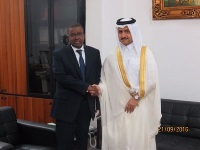 وزير العدل الجيبوتي يجتمع مع سفير قطر